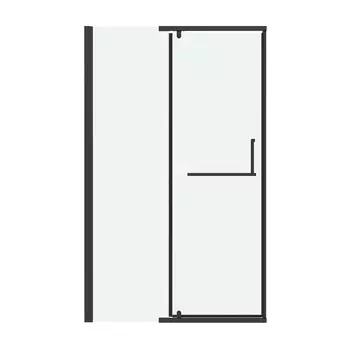 Душевая дверь в нишу Grossman Pragma 110x195 100.K33.03.110.21.00 стекло прозрачное, профиль черный матовый