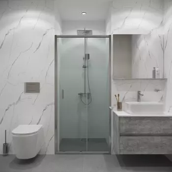 Душевая дверь в нишу Niagara Eco 90x190 NG-631-9A стекло прозрачное, профиль хром