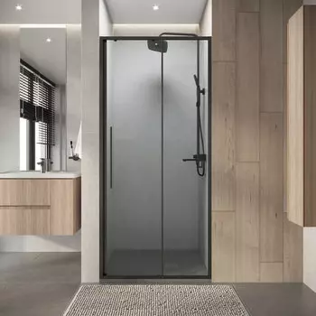 Душевая дверь в нишу Niagara Nova 100х195 NG-34-10AGR стекло прозрачное, профиль графит