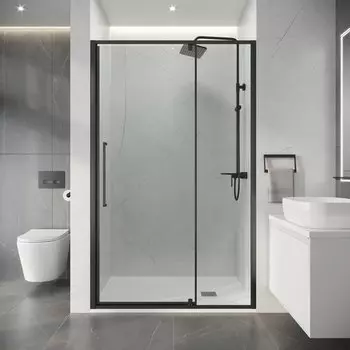 Душевая дверь в нишу Niagara Nova 120x195 NG-35-12AGR стекло прозрачное, профиль графит матовый