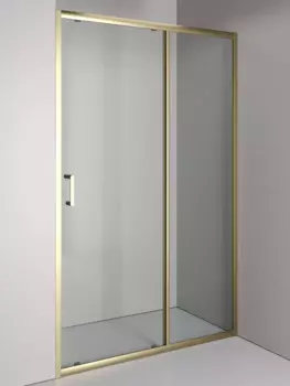 Душевая дверь в нишу Orange 120x190 E02-120TGY стекло прозрачное, профиль матовое золото