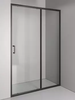 Душевая дверь в нишу Orange 130x190 E02-130TB стекло прозрачное, профиль матовый черный