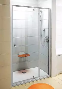 Душевая дверь в нишу Ravak Pivot 120x190 03GG0C00Z1 стекло прозрачное, профиль хром