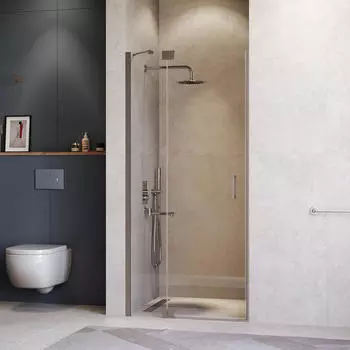 Душевая дверь в нишу RGW Hotel HO-014 130x200 350601413-110 стекло прозрачное, профиль серый