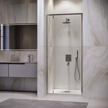 Душевая дверь в нишу RGW Leipzig 70x195 LE-102 стекло прозрачное, профиль хром