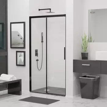 Душевая дверь в нишу RGW Leipzig Le-12 B 180 см профиль черный