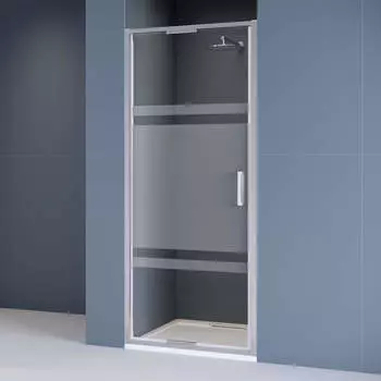 Душевая дверь в нишу RGW Stilvoll 100x195 SV-05 стекло прозрачное с матовым, профиль хром