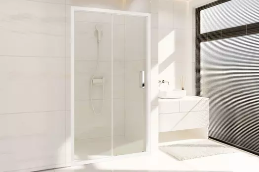 Душевая дверь в нишу Royal Bath Accord 115х200 RB HS-T стекло прозрачное, профиль белый