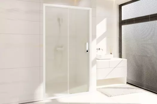 Душевая дверь в нишу Royal Bath Accord 115х200 RB HS-C стекло матовое, профиль белый