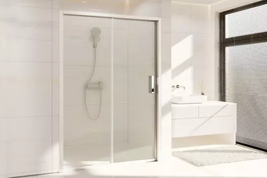 Душевая дверь в нишу Royal Bath Accord 165х200 RB HS-T-ST стекло прозрачное, профиль сатин