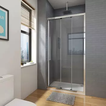 Душевая дверь в нишу Veconi Vianno 100x195 VN28-100-01-C8 стекло прозрачное, профиль хром