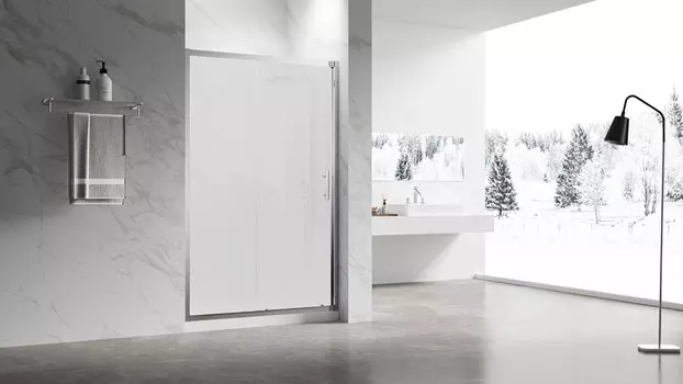 Душевая дверь в нишу Veconi Vianno 100x195 VN55M-100-07-C8 стекло матовое, профиль хром