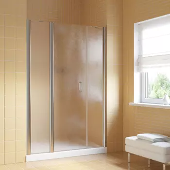 Душевая дверь в нишу Vegas-Glass 170 см EP-2F LUX 170 08 02 профиль глянцевый хром, стекло шиншилла