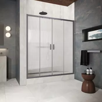 Душевая дверь в нишу Vegas-Glass 215 см Z2P Protec h1900 215 06 Moru профиль gunmetal, стекло moru