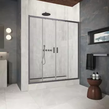 Душевая дверь в нишу Vegas-Glass 220 см Z2P Protec 220 06 crystalvision профиль gunmetal, стекло crystalvision