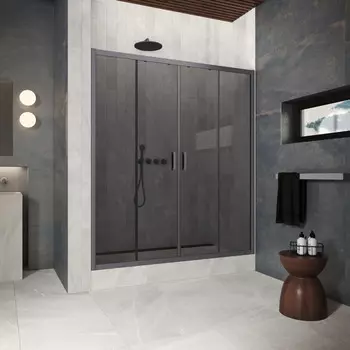 Душевая дверь в нишу Vegas-Glass 220 см Z2P Protec 220 06 07 профиль gunmetal, стекло графит