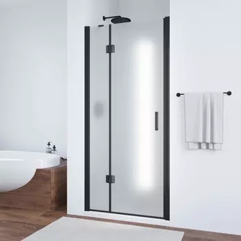 Душевая дверь в нишу Vegas-Glass AFP Novo 120x189 AFP NOVO 120 02М 10 стекло сатин, профиль черный