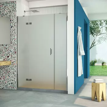 Душевая дверь в нишу Vegas-Glass AFP-F Retta 160x199 AFP-F Retta 160 08 10 стекло сатин, профиль глянцевый хром