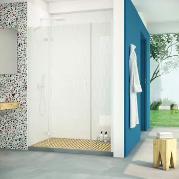 Душевая дверь в нишу Vegas-Glass AFP-F Retta 160x199 AFP-F Retta 160 01 crystalvision профиль белый