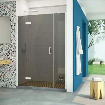 Душевая дверь в нишу Vegas-Glass AFP-F Retta 130x199 AFP-F Retta 130 01 07 стекло графит, профиль белый