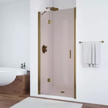 Душевая дверь в нишу Vegas-Glass AFP Novo 95x189 AFP NOVO 95 05 05 стекло бронза, профиль бронза