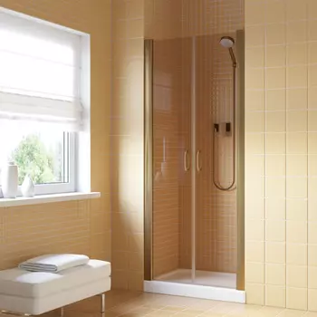 Душевая дверь в нишу Vegas-Glass Е2Р Lux 95x200 Е2Р LUX 95 05 05 стекло бронза, профиль бронза