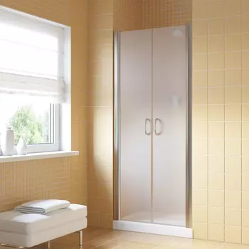 Душевая дверь в нишу Vegas-Glass Е2Р Lux 120x200 Е2Р LUX 120 08 10 стекло сатин, профиль глянцевый хром