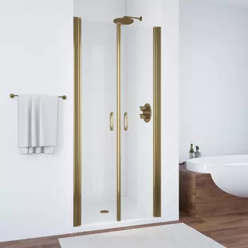 Душевая дверь в нишу Vegas-Glass Е2Р 120x189 Е2Р 120 05 01 стекло прозрачное, профиль бронза