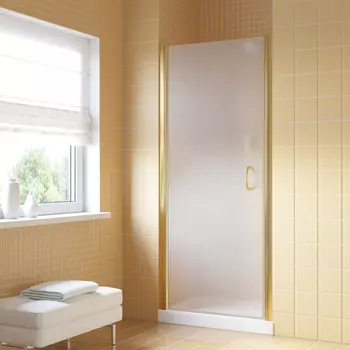 Душевая дверь в нишу Vegas-Glass EP Lux 95x199 EP LUX 95 09 10 стекло сатин, профиль глянцевое золото