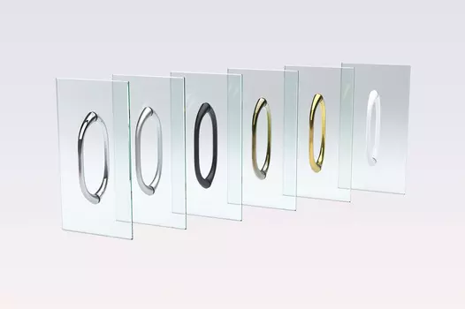 Душевая дверь в нишу Vegas-Glass EP Lux 95x199 EP LUX 95 08 07 стекло графит, профиль глянцевый хром