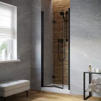 Душевая дверь в нишу Vegas-Glass GPS Lux 90x199 GPS LUX 90 02М crystalvision профиль черный