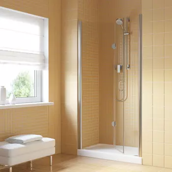 Душевая дверь в нишу Vegas-Glass GPS Lux 95x199 GPS LUX 95 08 01 стекло прозрачное, профиль глянцевый хром