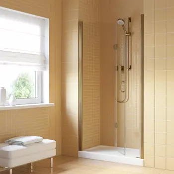 Душевая дверь в нишу Vegas-Glass GPS Lux 85x199 GPS LUX 85 05 crystalvision профиль бронза