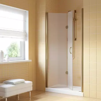 Душевая дверь в нишу Vegas-Glass GPS Lux 90x199 GPS LUX 90 05 10 стекло сатин, профиль бронза