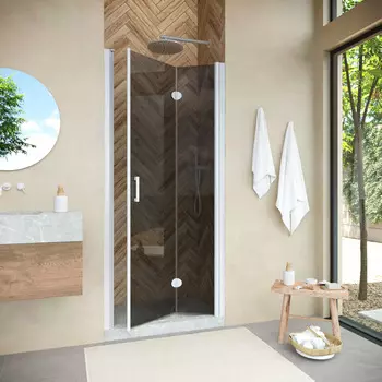 Душевая дверь в нишу Vegas-Glass GPS Novo h2000 90x200 GPS NOVO h2000 90 01 07 стекло графит, профиль белый