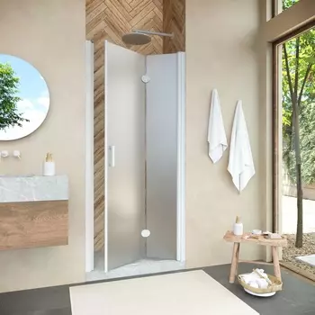 Душевая дверь в нишу Vegas-Glass GPS Novo h2000 95x200 GPS NOVO h2000 95 01 10 стекло сатин, профиль белый