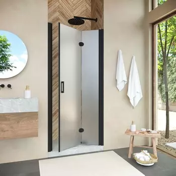 Душевая дверь в нишу Vegas-Glass GPS Novo h2000 100x200 GPS NOVO h2000 100 02М 10 стекло сатин, профиль черный