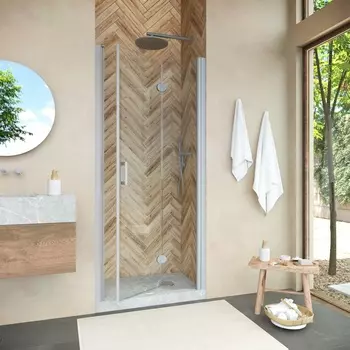 Душевая дверь в нишу Vegas-Glass GPS Novo h2000 95x200 GPS NOVO h2000 95 07 01 стекло прозрачное, профиль матовый хром