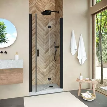 Душевая дверь в нишу Vegas-Glass GPS Novo h2000 95x200 GPS NOVO h2000 95 02М crystalvision профиль черный