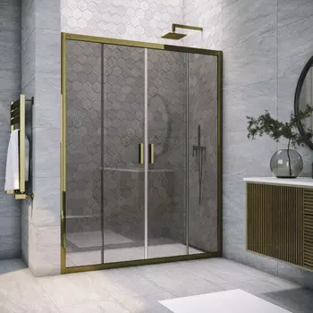 Душевая дверь в нишу Vegas-Glass Z2P Tur Novo 220x200 Z2P TUR NOVO 220 05 07 стело графит, профиль бронза