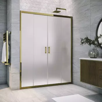 Душевая дверь в нишу Vegas-Glass Z2P Tur Novo 220x200 Z2P TUR NOVO 220 05 10 стекло сатин, профиль бронза