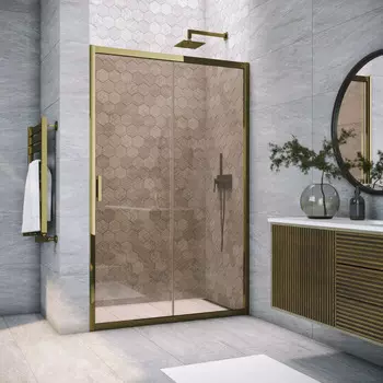 Душевая дверь в нишу Vegas-Glass ZP Tur Novo 150x200 ZP TUR NOVO 150 05 05 стекло бронза, профиль бронза
