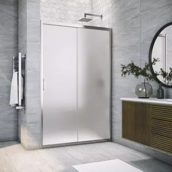 Душевая дверь в нишу Vegas-Glass ZP Tur Novo 170x200 ZP TUR NOVO 170 08 10 стекло сатин, профиль глянцевый хром