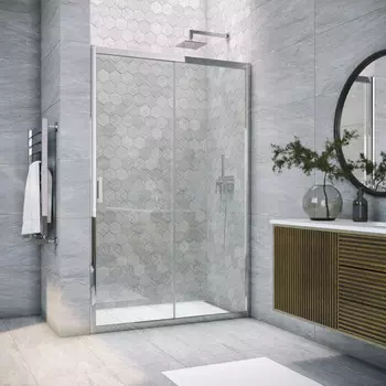 Душевая дверь в нишу Vegas-Glass ZP Tur Novo 180x200 ZP TUR NOVO 180 08 01 стекло прозрачное, профиль глянцевый хром