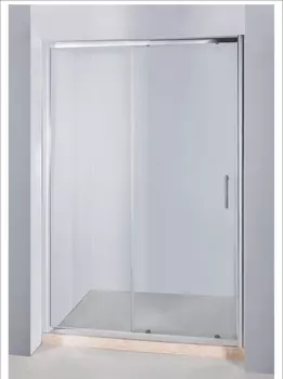 Душевая дверь в нишу Водный мир 150х185 TA-1 150 стекло прозрачное, профиль хром