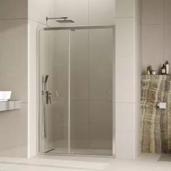 Душевая дверь Wasserkraft Aula 11P 120x190 11P05 стекло прозрачное, профиль хром