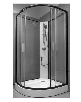 Душевая кабина Am.Pm 90x90 Joy W85C-001-090GT профиль графит матовый, низкий поддон