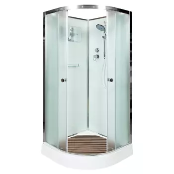 Душевая кабина AvaCan 110x110 D011 стекло матовое, профиль хром