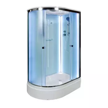 Душевая кабина AvaCan 120x90 D312SRLED стекло матовое, профиль хром, правая