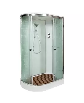 Душевая кабина AvaCan 120x90 EM2012R стекло узорчатое, профиль хром, правая